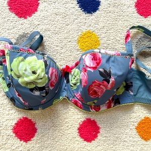 Cleo by Panache padded half-cup/balconette bra in floral